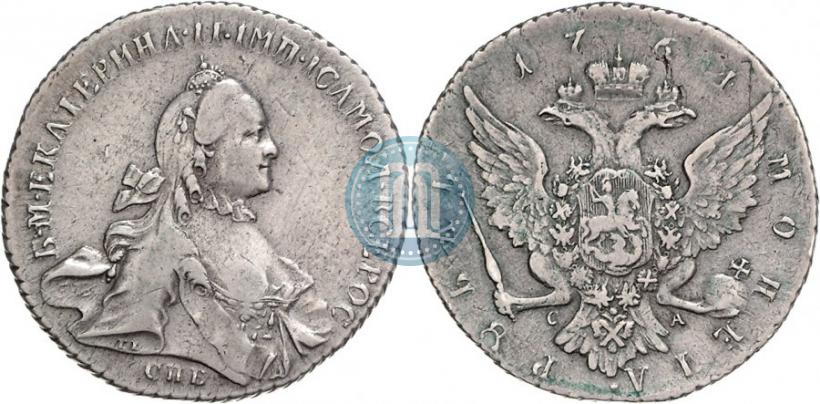 Picture 1 rouble 1764 year СПБ-СА 