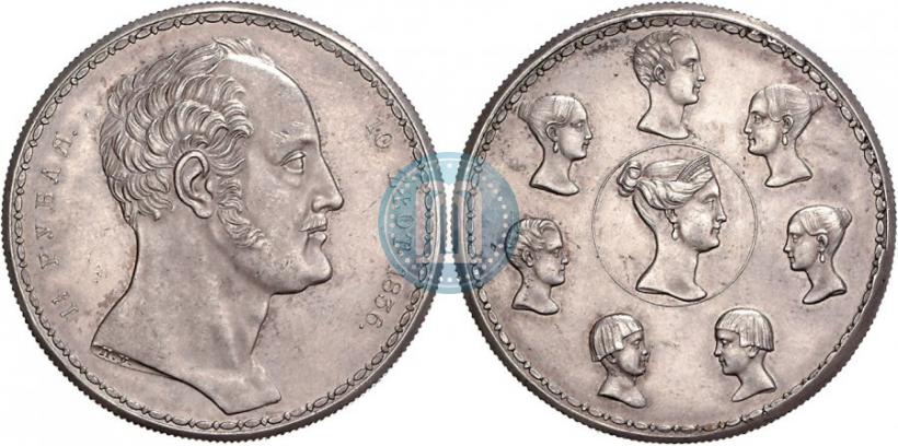 Picture 1,5 roubles - 10 złotych 1836 year П.У. "Family rouble"