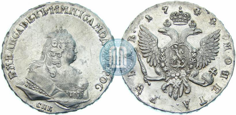 Picture 1 rouble 1744 year СПБ 