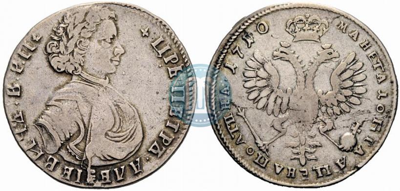Фото Полтина 1710 года  "Портрет 1707 года"
