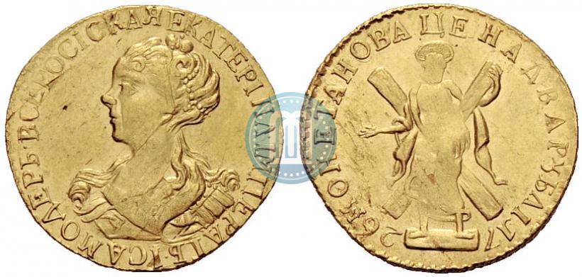 Picture 2 roubles 1726 year  