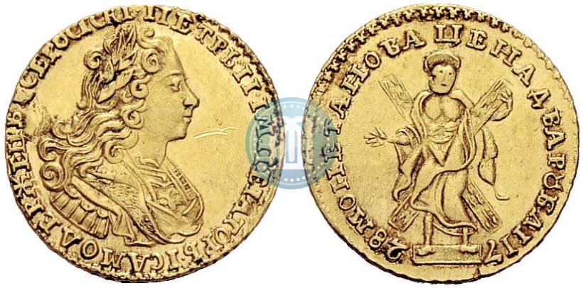 Фото 2 рубля 1728 года  