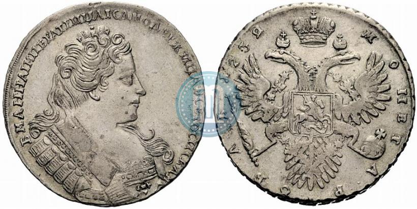 Фото 1 рубль 1732 года  