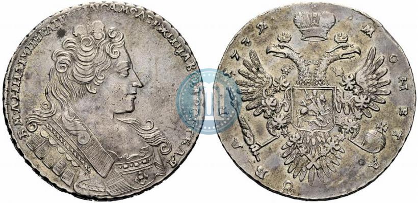 Picture 1 rouble 1732 year  