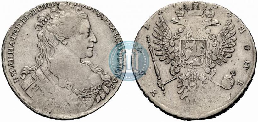 Фото 1 рубль 1734 года  "Тип 1734 года"