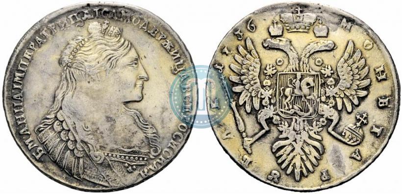 Picture 1 rouble 1736 year  "Type of 1735"