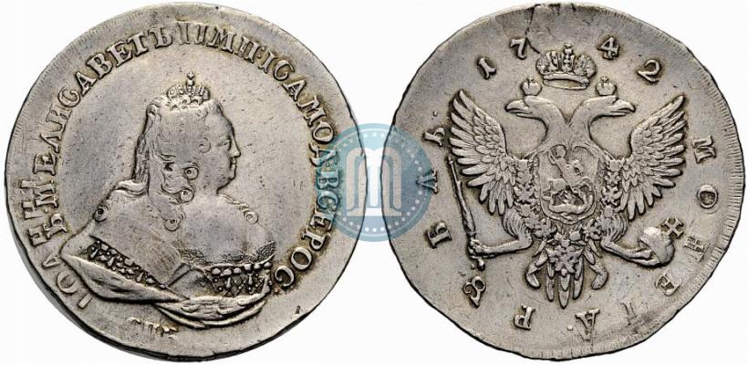 Picture 1 rouble 1742 year СПБ 