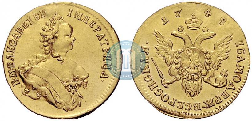 Фото 1 червонец 1748 года  