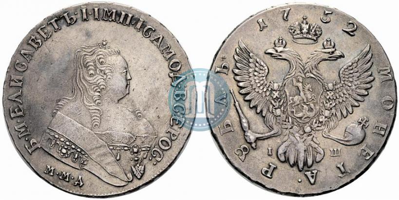 Picture 1 rouble 1752 year ММД-IШ 