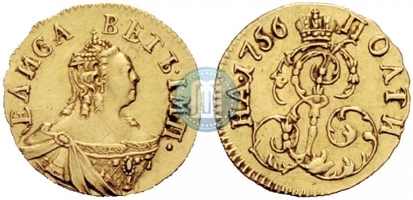 Фото Полтина 1756 года  