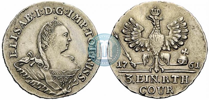 Picture 1/3 Thaler 1761 year  