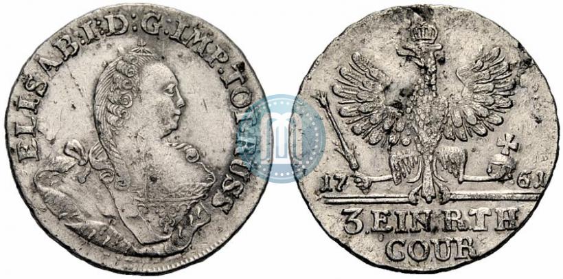 Picture 1/3 Thaler 1761 year  