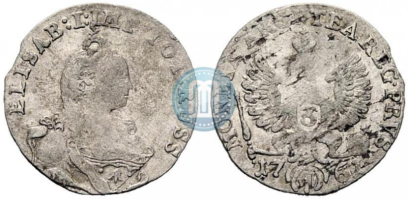 Picture 3 grosze 1761 year  