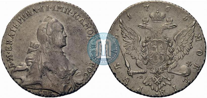Picture 1 rouble 1765 year СПБ-ЯI 