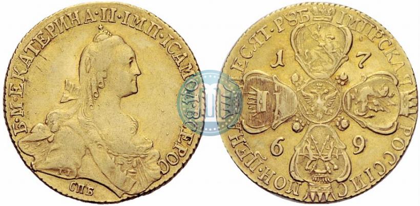Picture 10 roubles 1769 year СПБ 