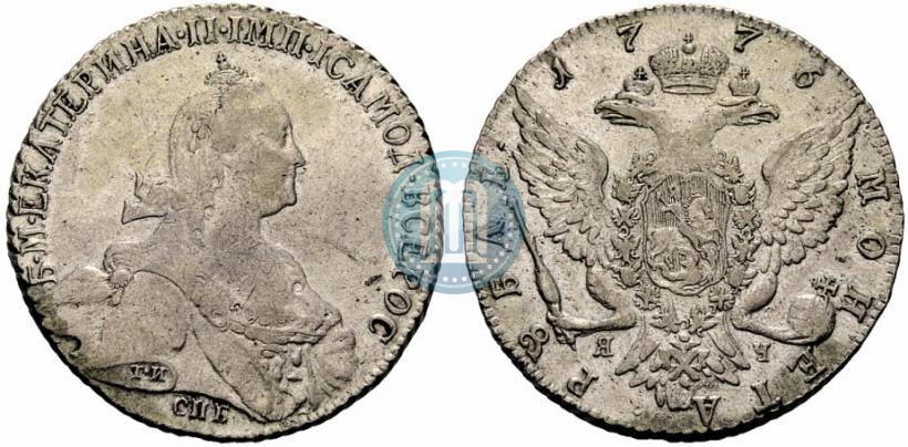 Фото 1 рубль 1776 года СПБ-ЯЧ 