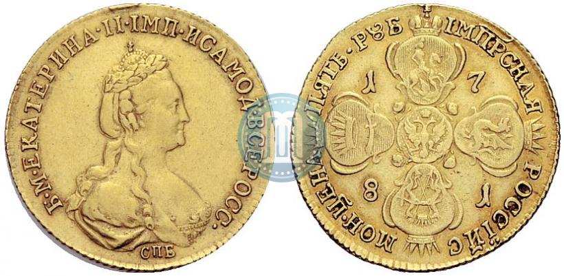 Picture 10 roubles 1781 year СПБ 