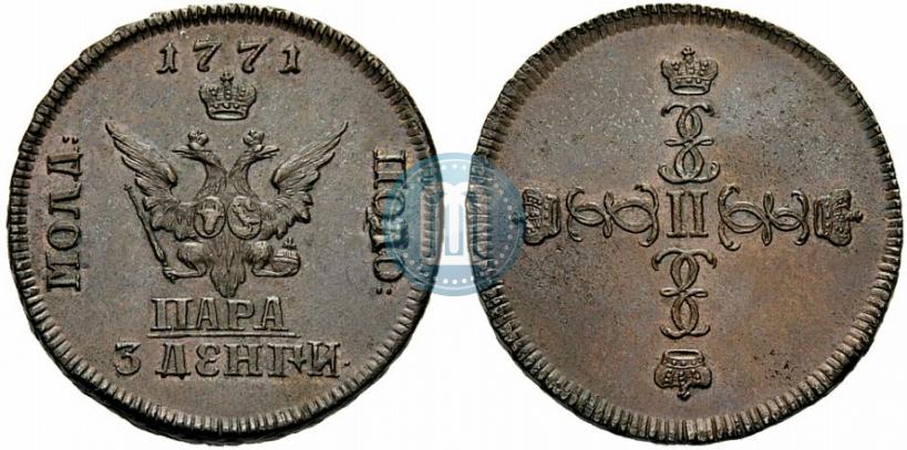 Picture Para - 3 dengas 1771 year  "Small eagle"