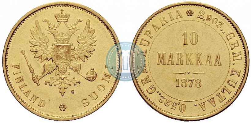 Picture 10 markkaa 1878 year S 