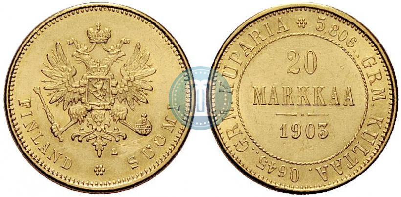 Picture 20 markkaa 1903 year L 