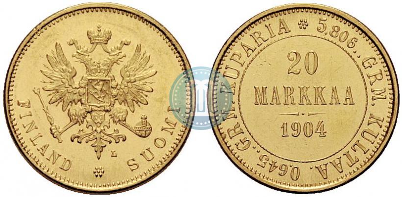 Picture 20 markkaa 1904 year L 