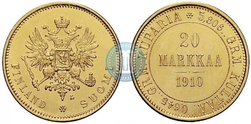 Picture 20 markkaa 1910 year L 