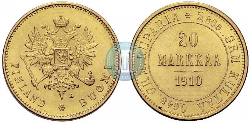 Picture 20 markkaa 1910 year L 