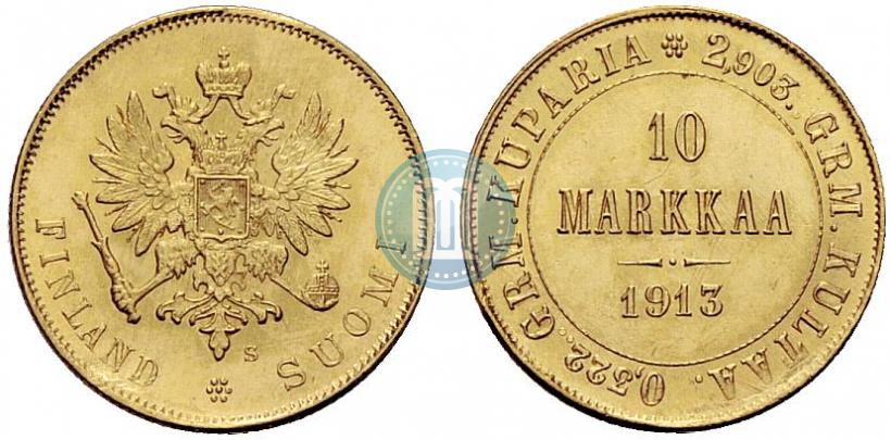 Picture 10 markkaa 1913 year S 
