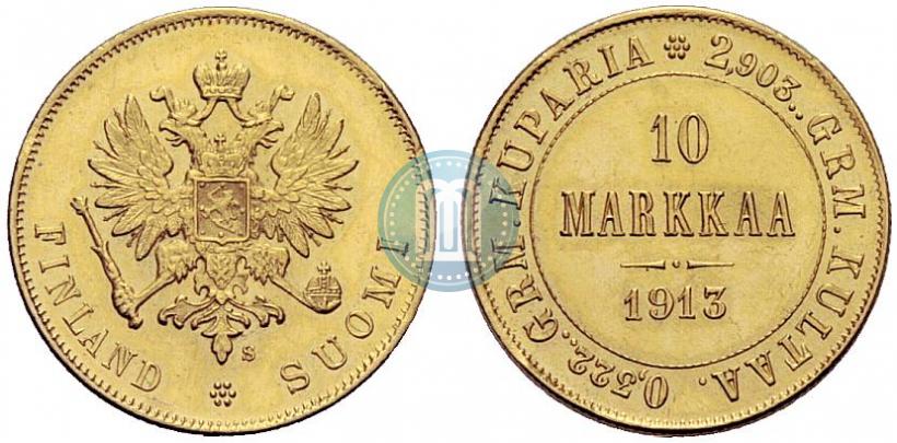 Фото 10 марок 1913 года S 