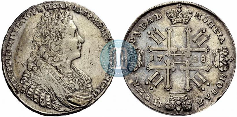 Picture 1 rouble 1728 year  "Type of 1728"