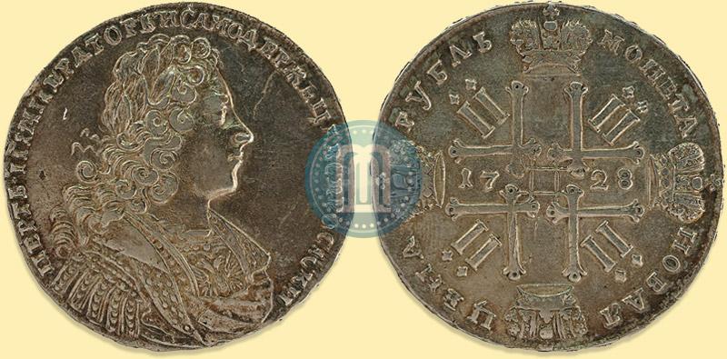 Picture 1 rouble 1728 year  "Type of 1728"