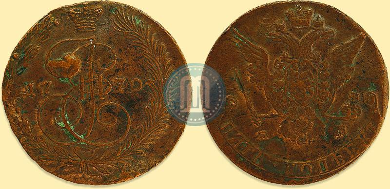 Фото 5 копеек 1770 года ЕМ 