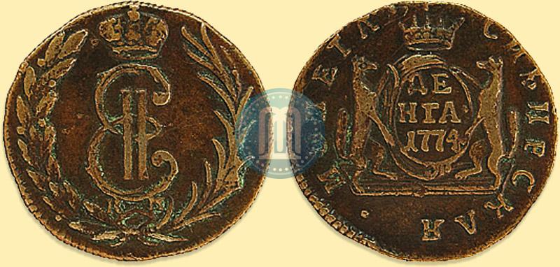 Фото Денга 1774 года КМ 