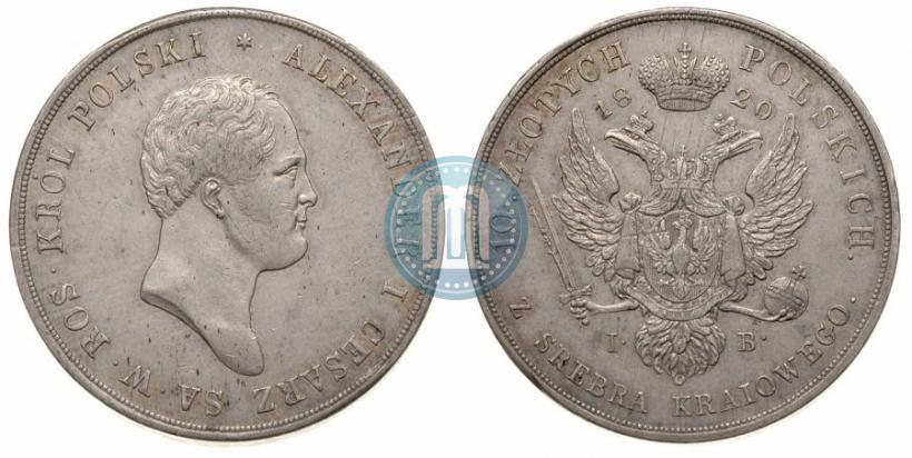 Picture 10 złotych 1820 year IB 