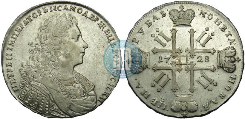 Picture 1 rouble 1728 year  "Type of 1728"