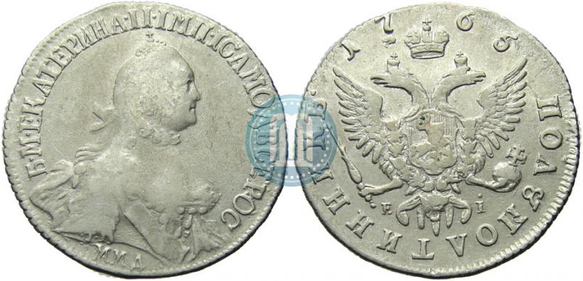 Фото Полуполтинник 1765 года ММД-EI-Т.I. 