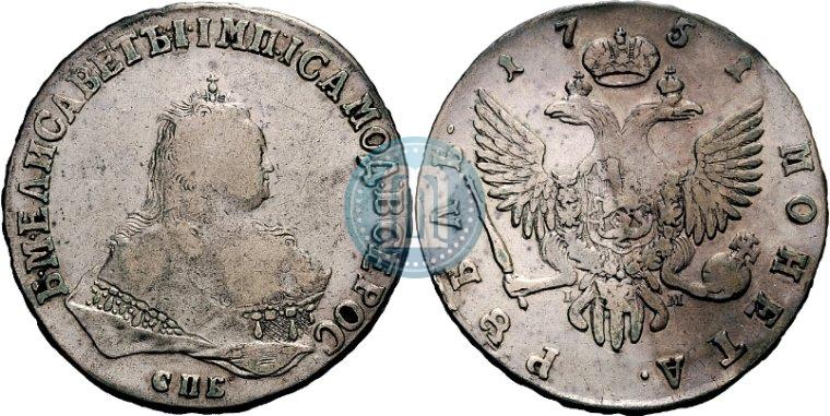 Picture 1 rouble 1751 year СПБ 
