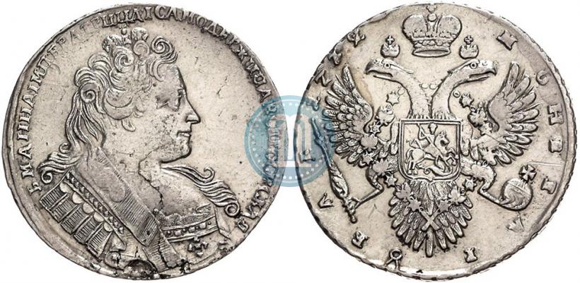 Фото 1 рубль 1732 года  