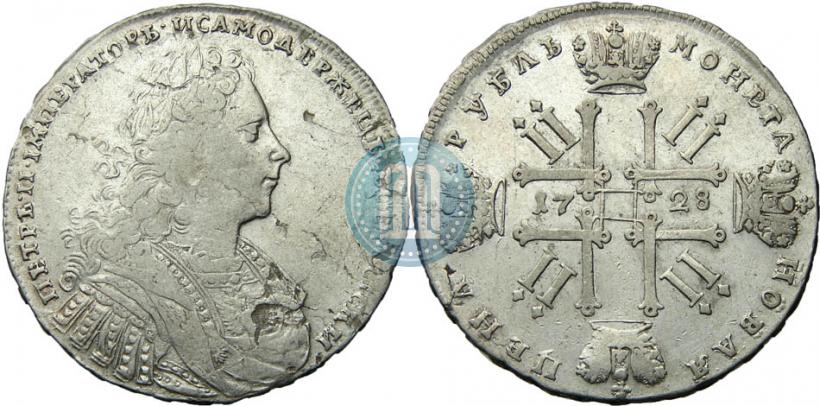 Picture 1 rouble 1728 year  "Type of 1728"