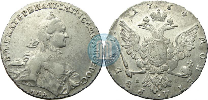 Picture 1 rouble 1764 year ММД-EI 