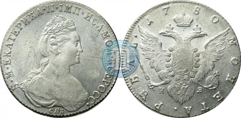 Picture 1 rouble 1780 year СПБ-ИЗ 