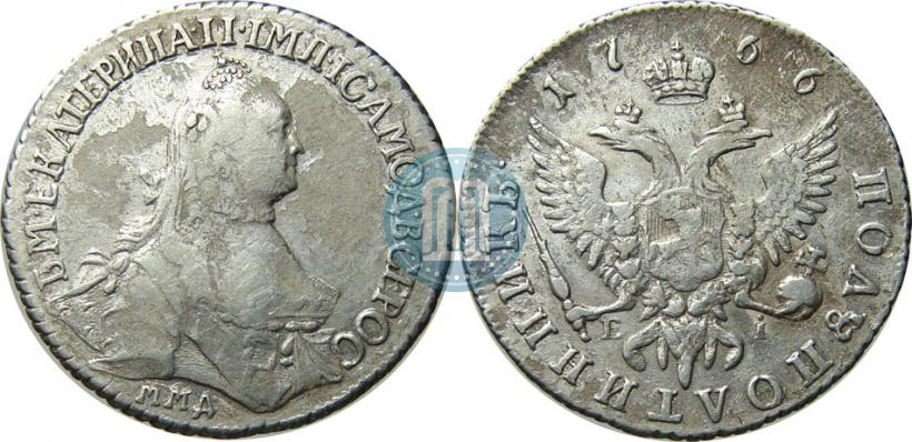Фото Полуполтинник 1766 года ММД-EI 