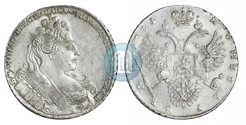 Фото 1 рубль 1731 года  