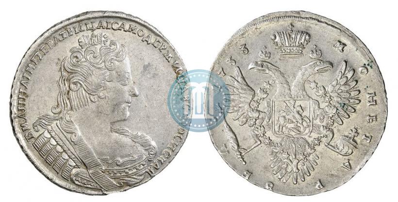 Picture 1 rouble 1733 year  