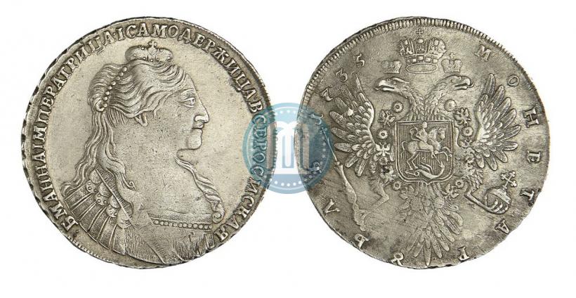 Фото 1 рубль 1735 года  