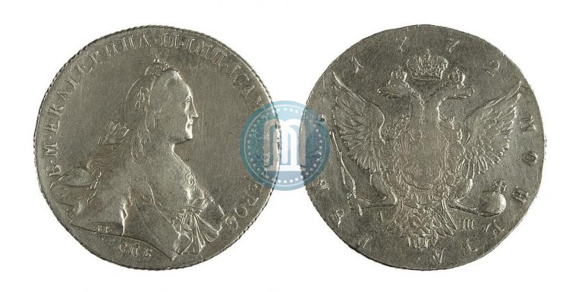 Picture 1 rouble 1772 year СПБ-АШ 