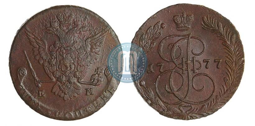 Фото 5 копеек 1777 года ЕМ 