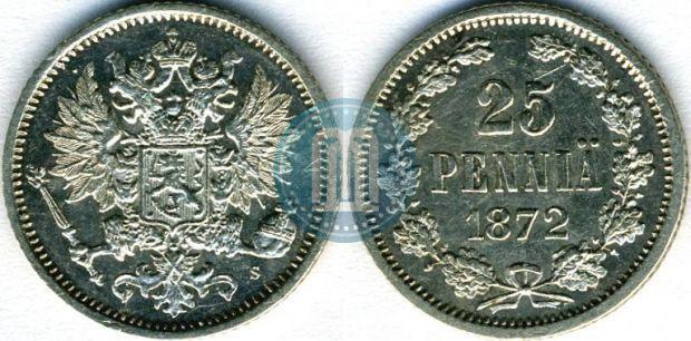 Picture 25 pennia 1872 year S 