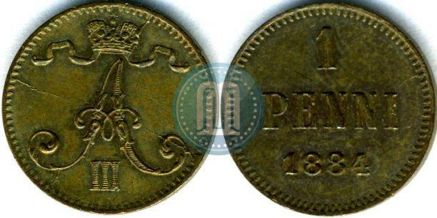 Picture 1 penni 1884 year  