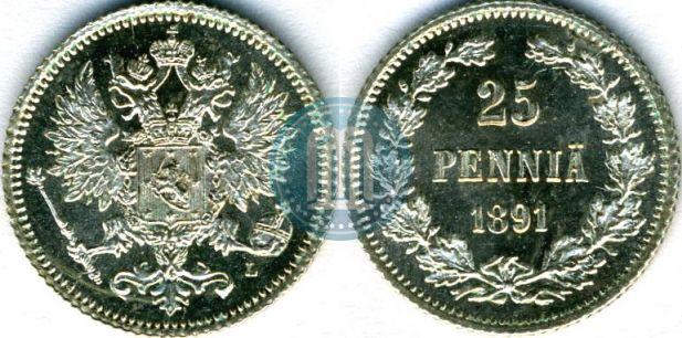 Picture 25 pennia 1891 year L 